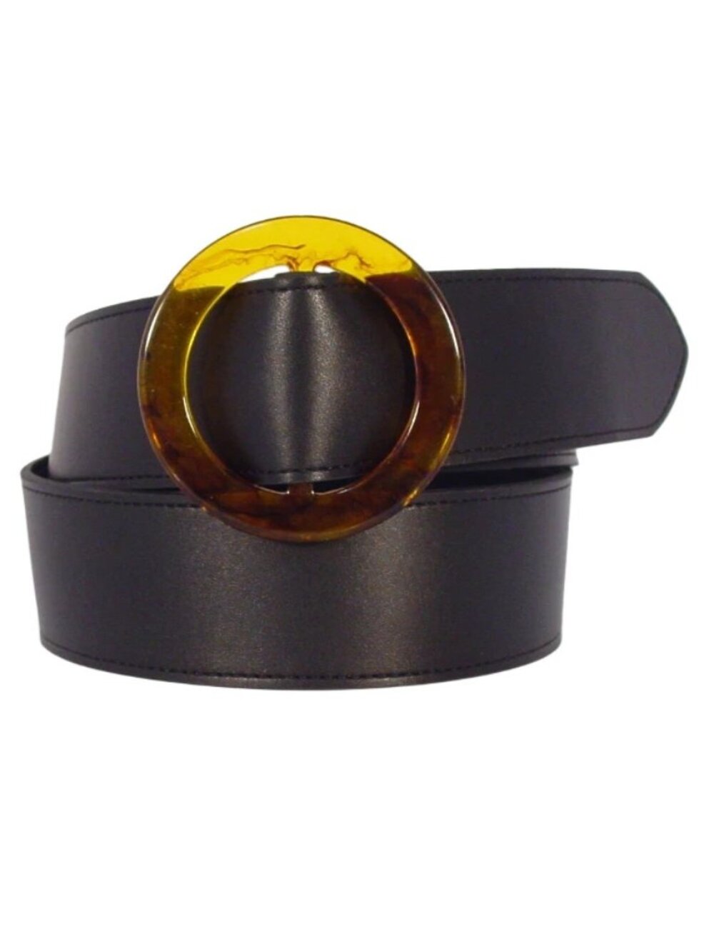 BANANA REPUBLIC Wide Belt Tortoise Shell Buckle Women's M/L - GUATEMALA - Picture 5 of 5